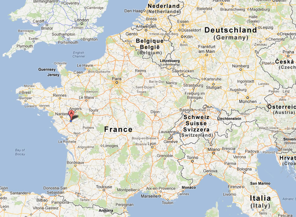 map of Cholet france