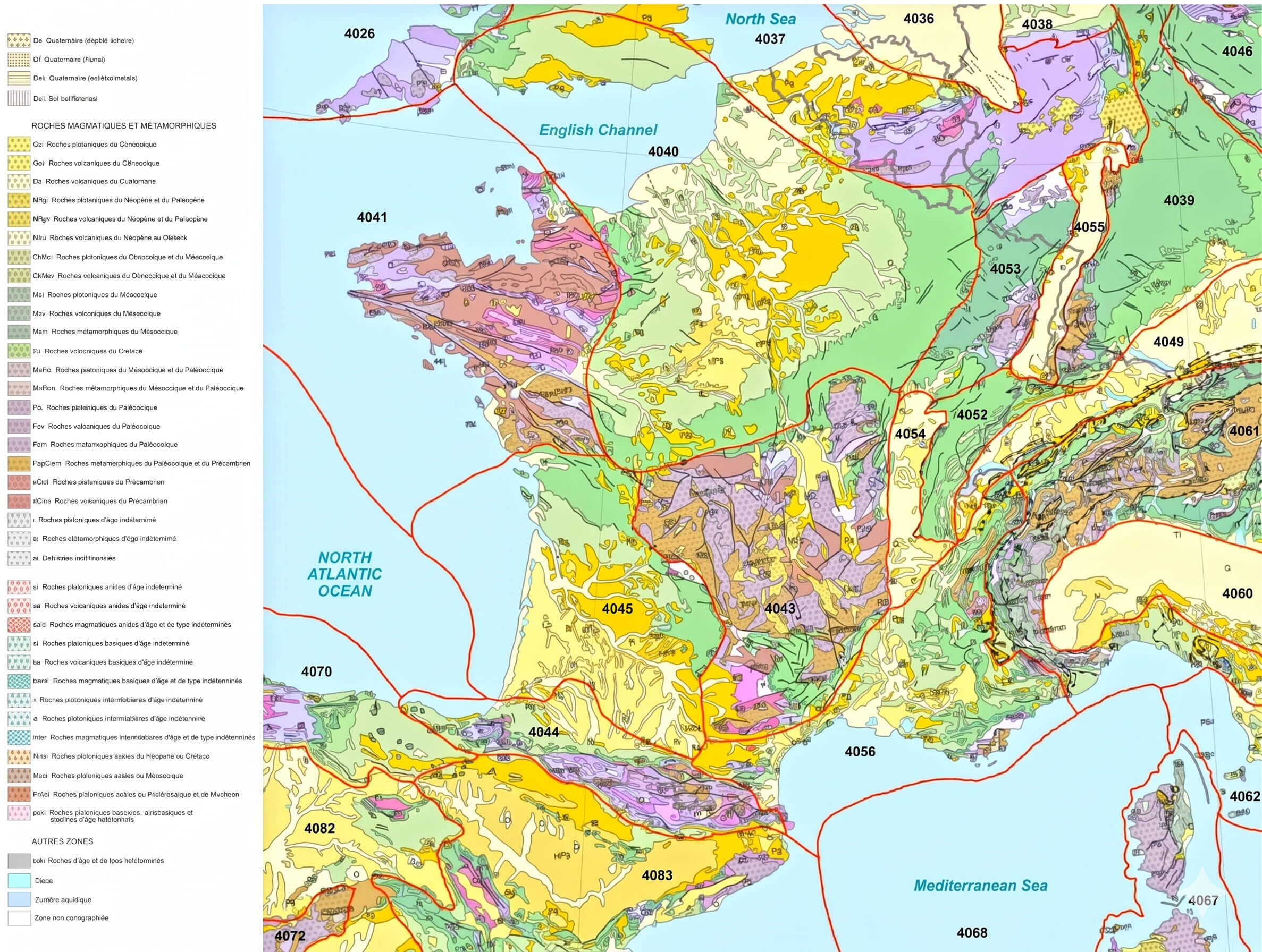 France geologic map