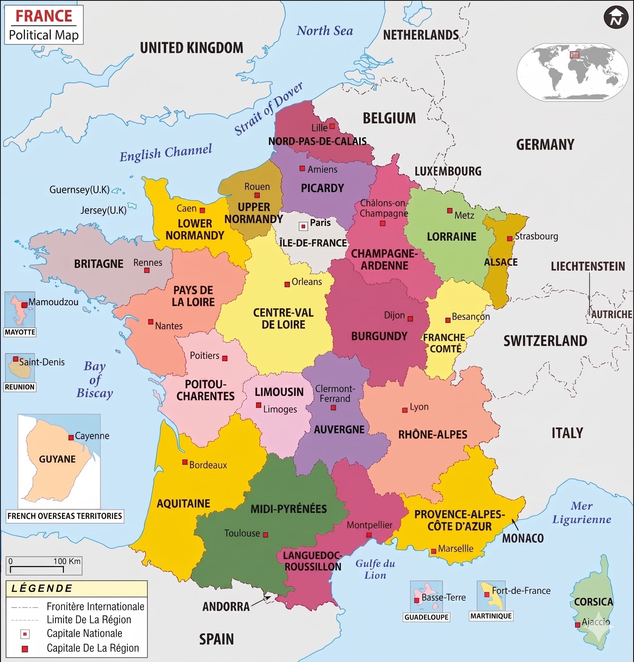 France political map