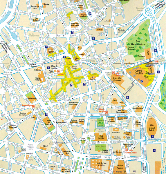 Lille street map