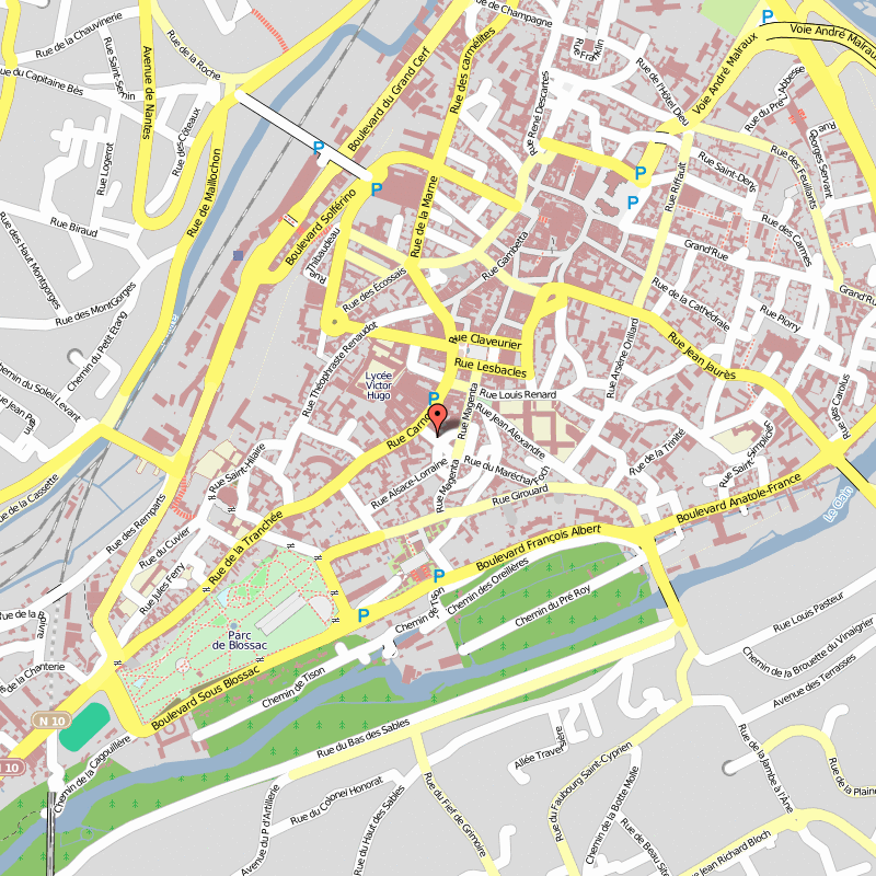 Poitiers city map