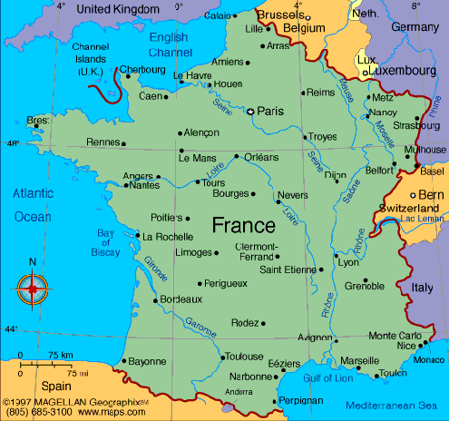 map france Rennes