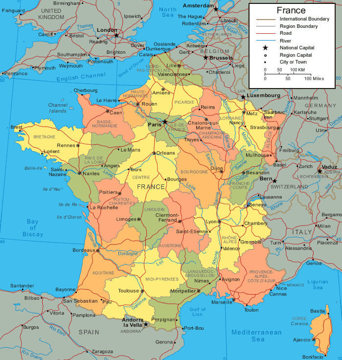 Saint Etienne france map