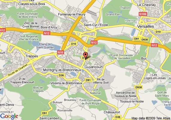 Saint Quentin hotels map