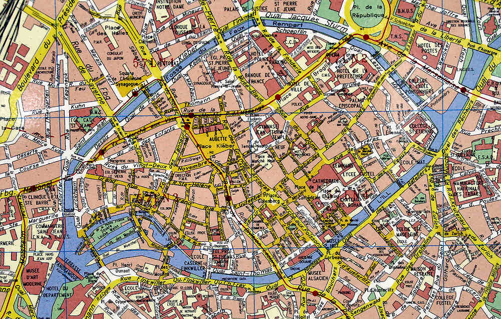Strasbourg street map