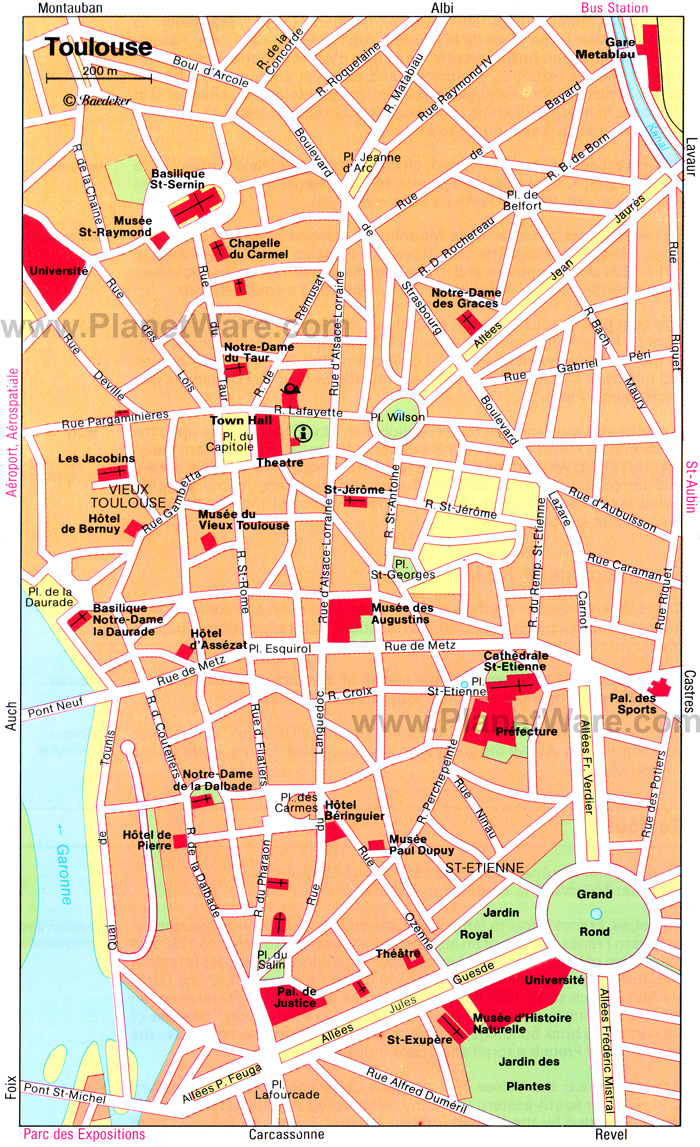 Toulouse map