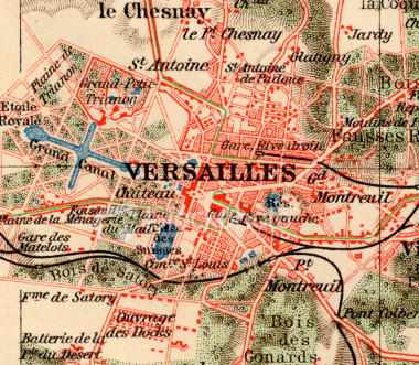 Versailles historical map