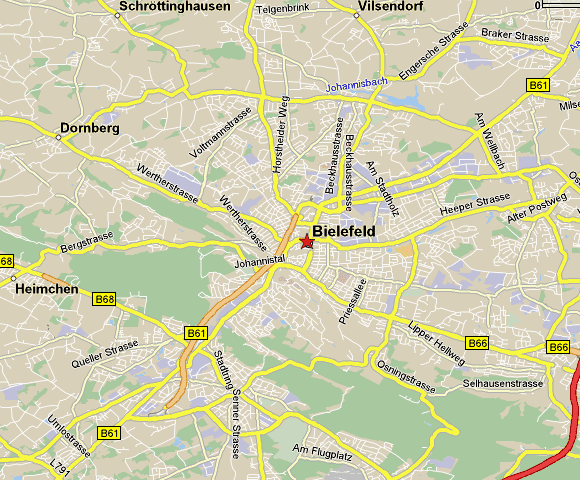 Bielefeld province map
