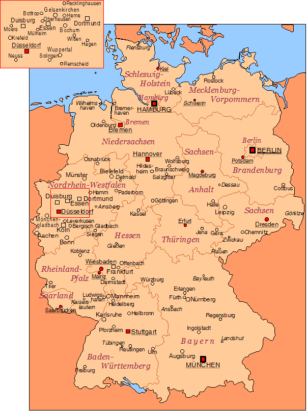 Cities Map of Germany 2006
