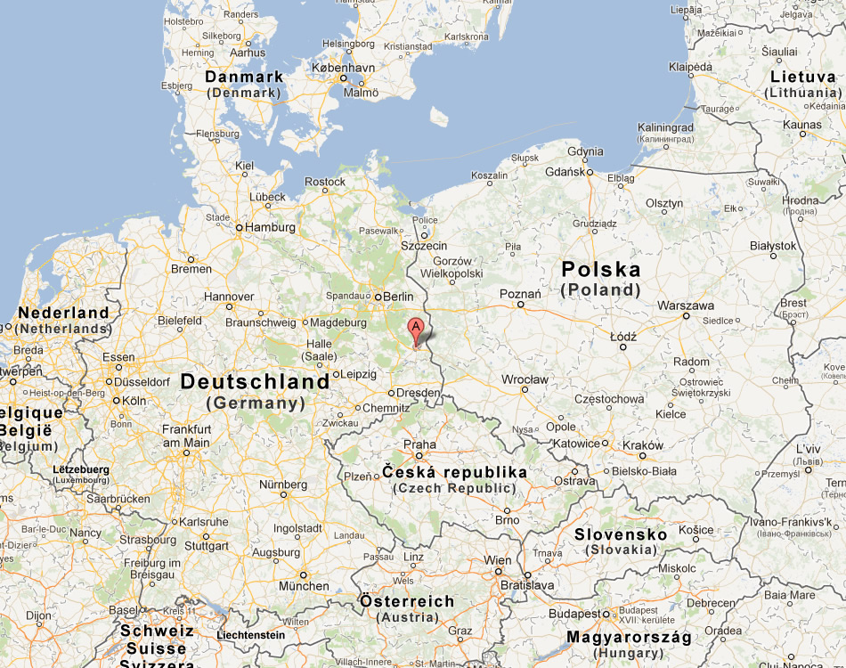 map of Cottbus germany
