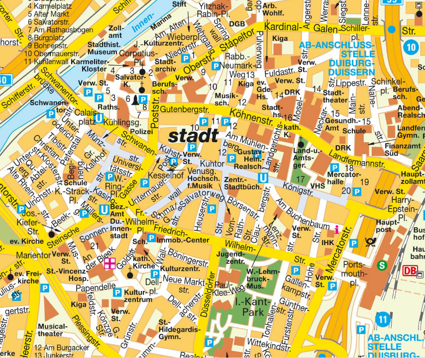 Duisburg map