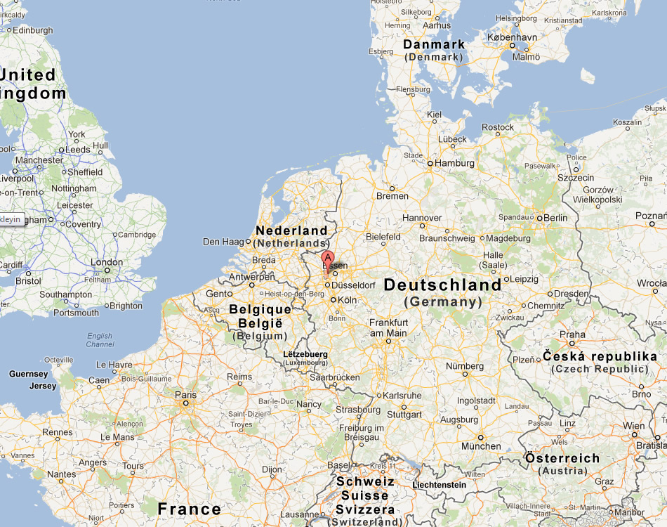 map of Duisburg germany