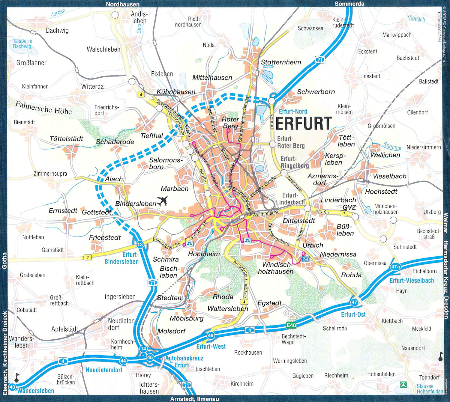 Erfurt road Map