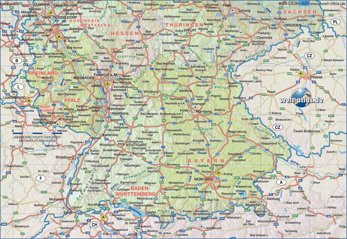 Erlangen regional map