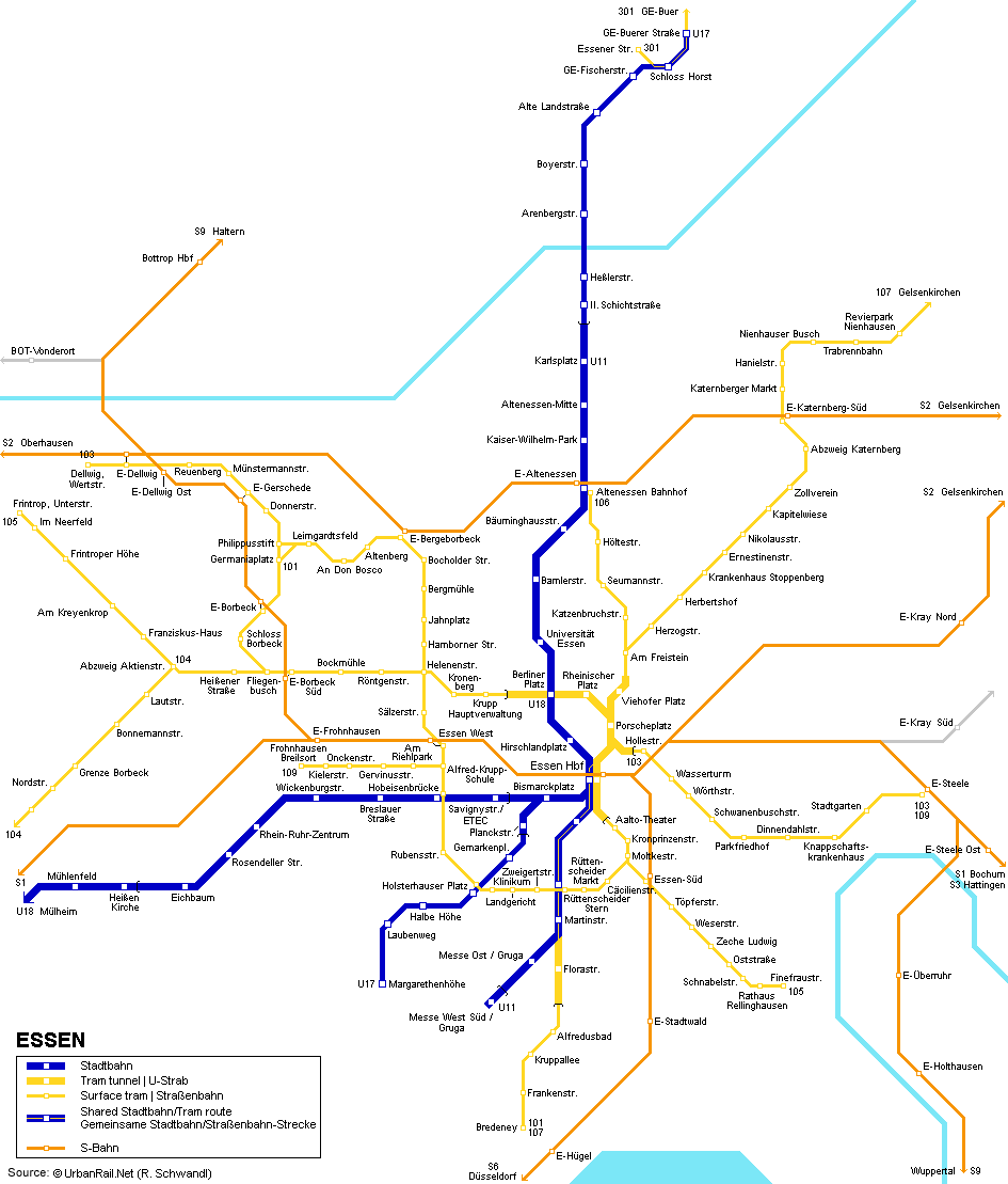 essen metro map