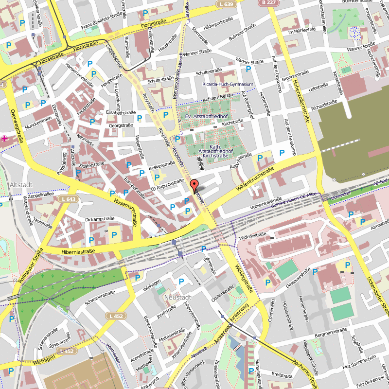 Gelsenkirchen street map