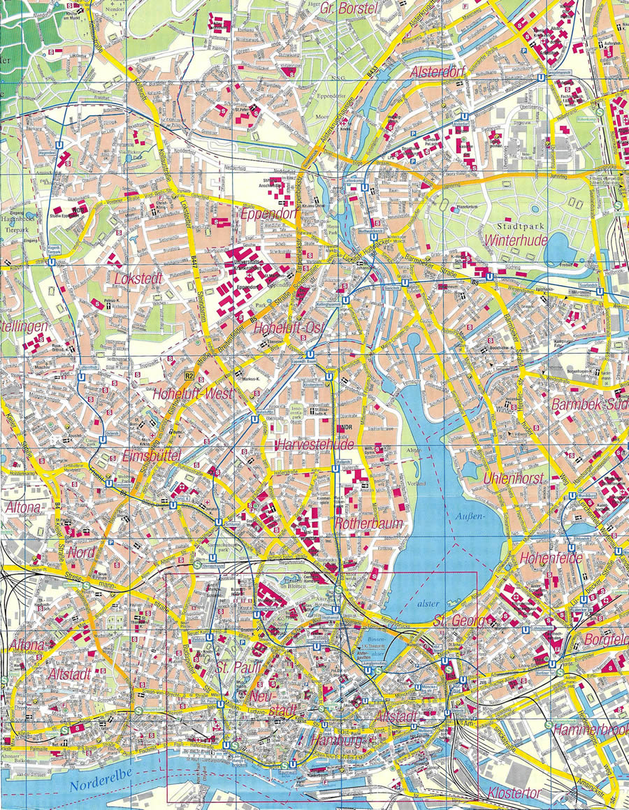 Hamburg City Map