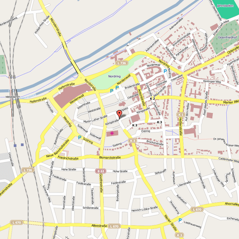 Hamm city map