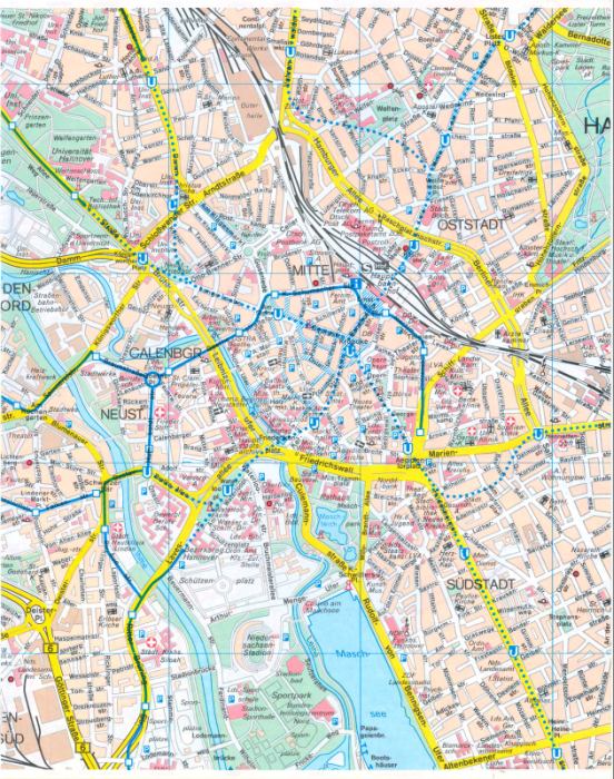 hannover city map