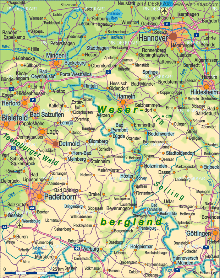 Hildesheim regional map
