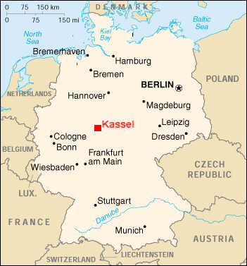 germany Kassel map