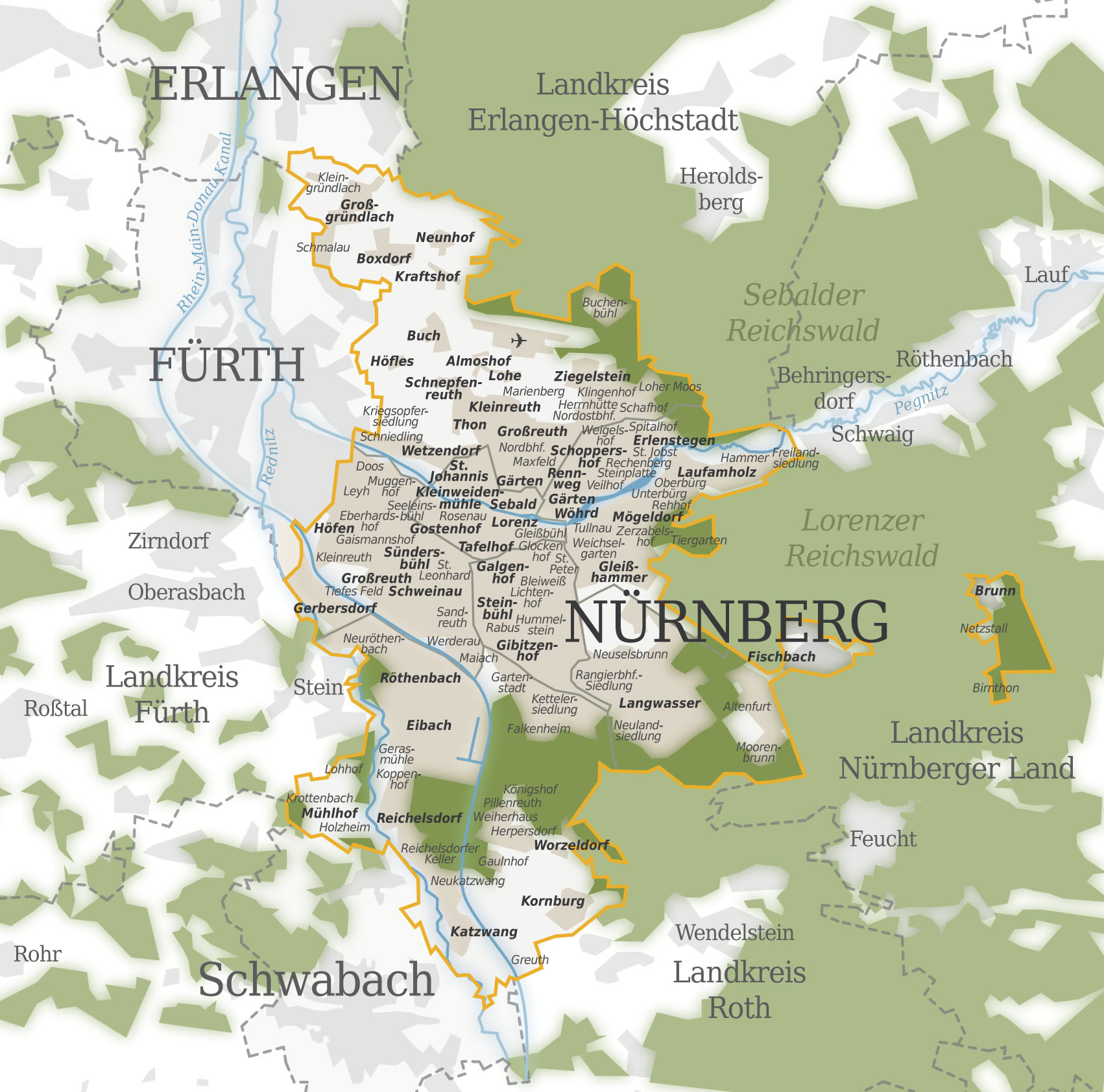 Nuremberg province Map
