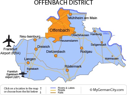 offenbach district map