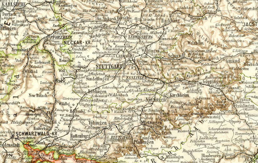 Pforzheim historical map