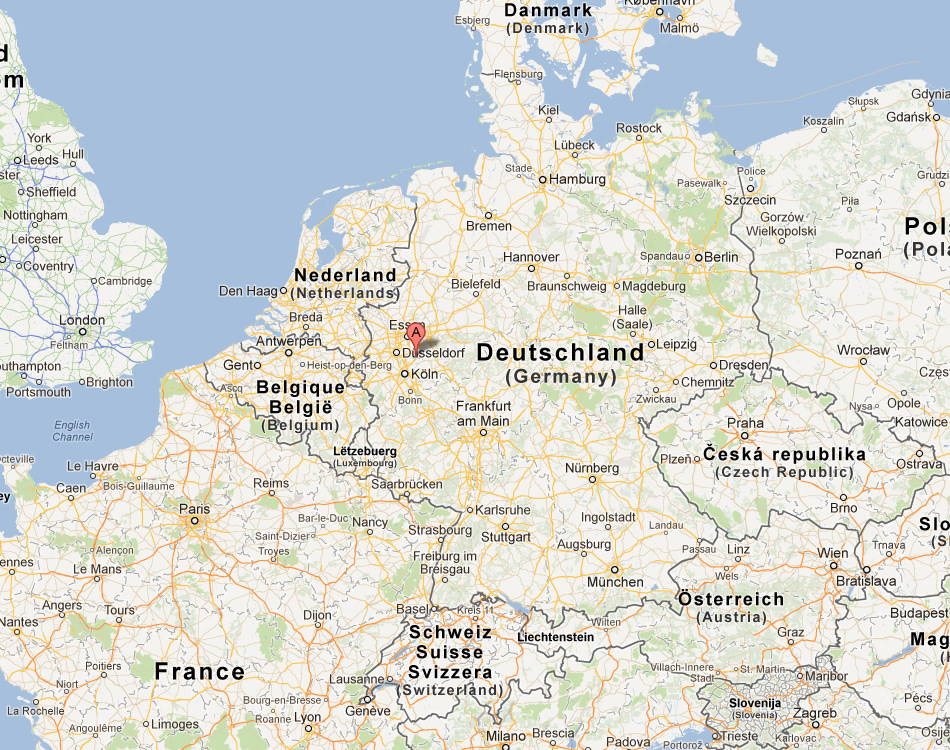 map of Remscheid germany