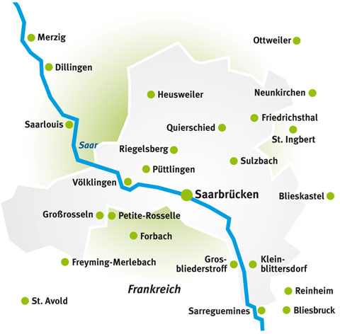 Saarbrucken road map