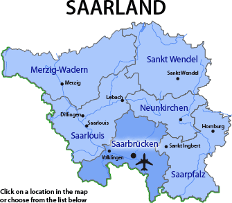 Saarbrucken province map