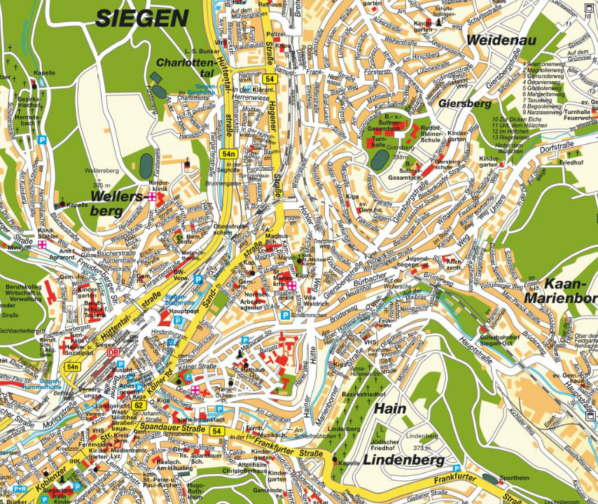 siegen map
