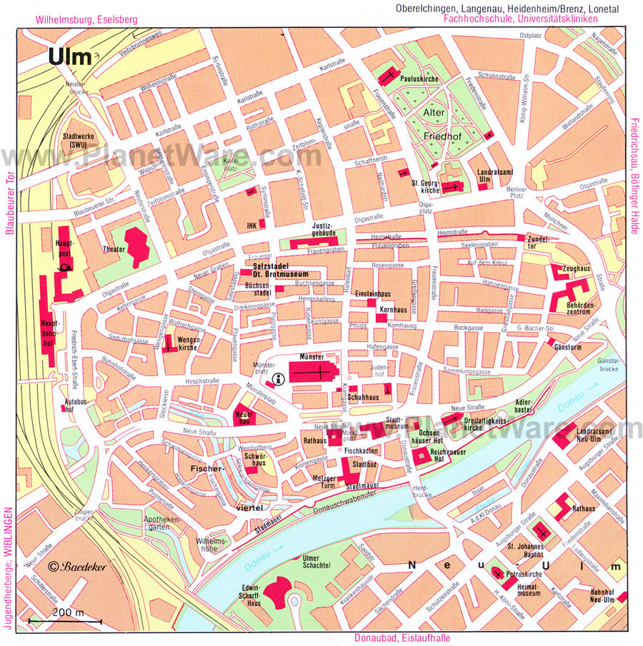 ulm downtown map