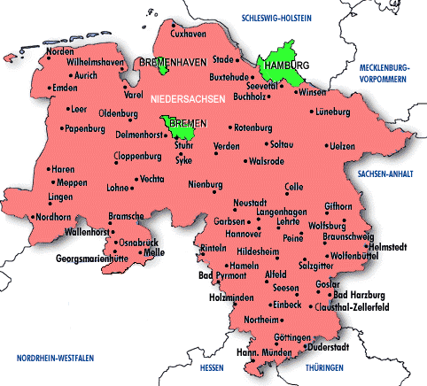 Wolfsburg province map