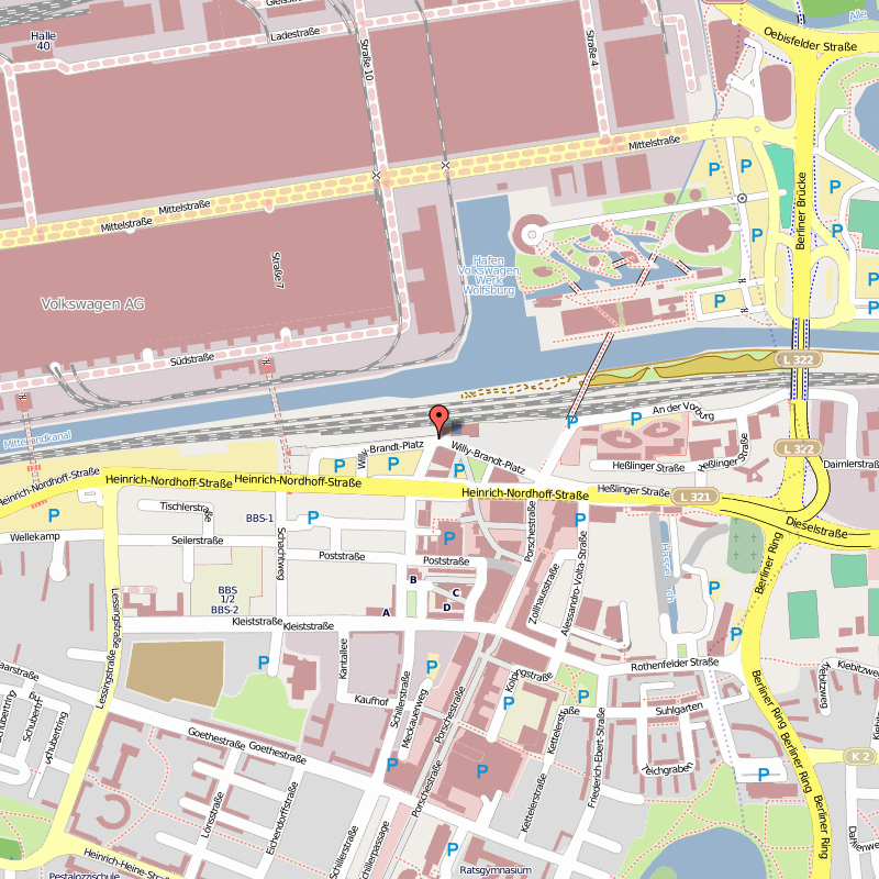 Wolfsburg street map