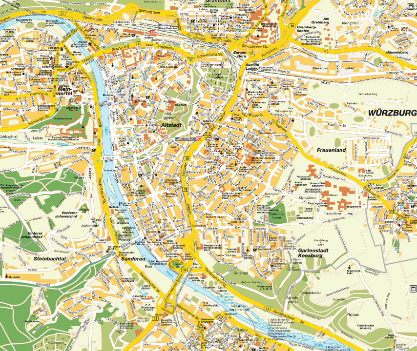 Wurzburg map