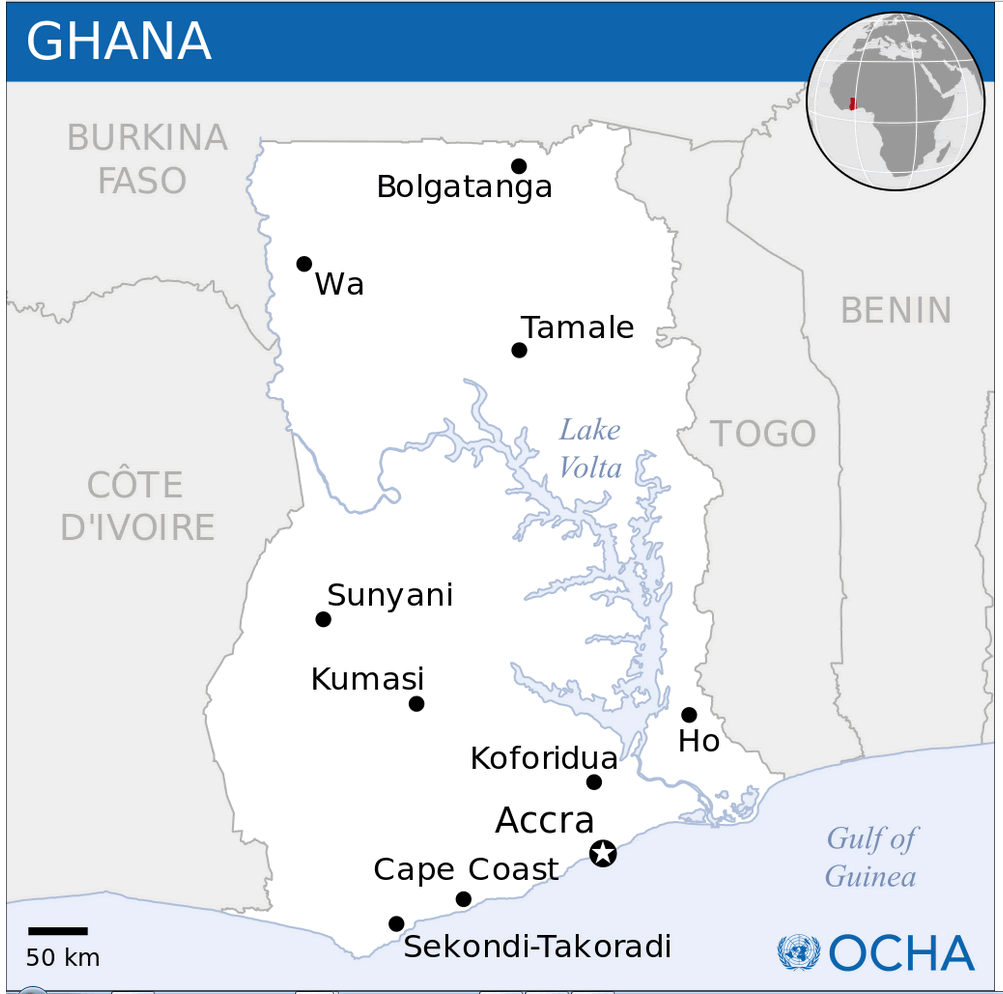 ghana location map