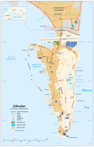 gibraltar uk map