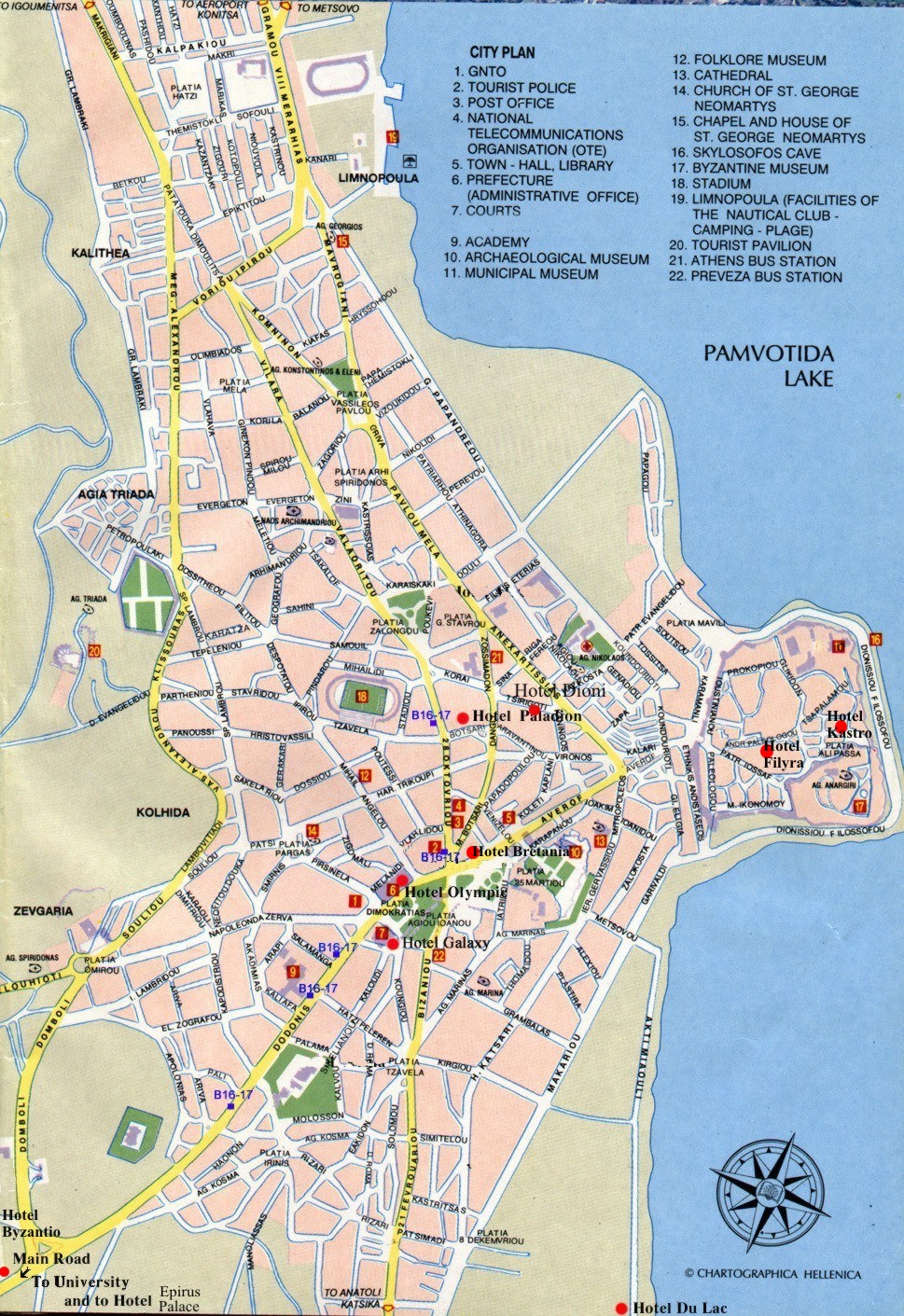 Ioannina city map