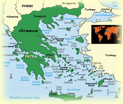 greece map Patras