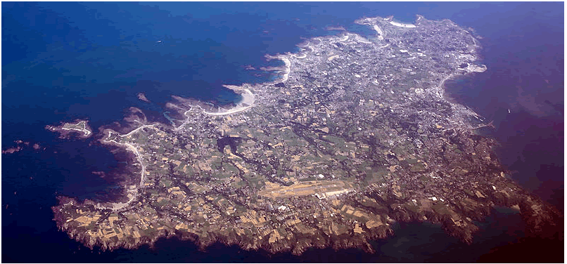 guernsey aerial view