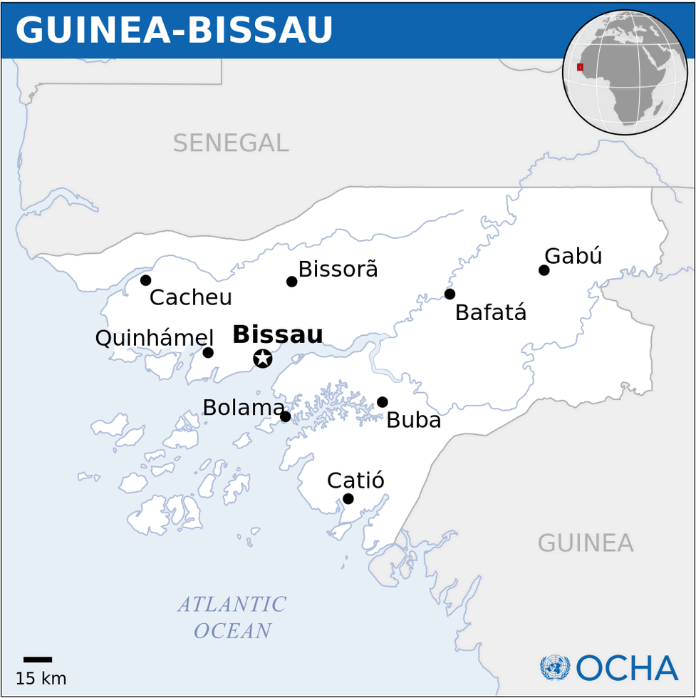 guinea bissau location map