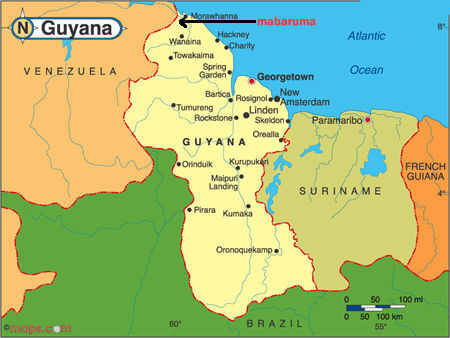 guyana maps