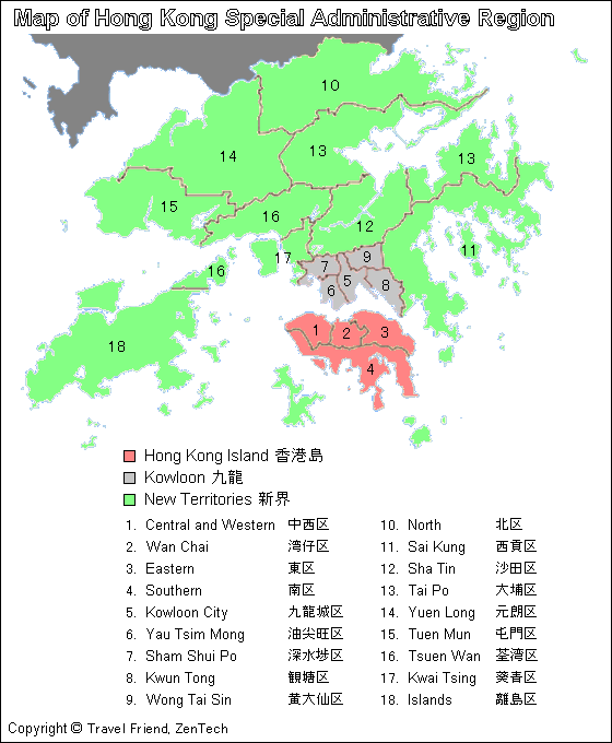 hong kong regions map