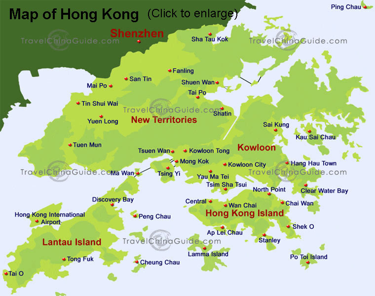 map of hong kong