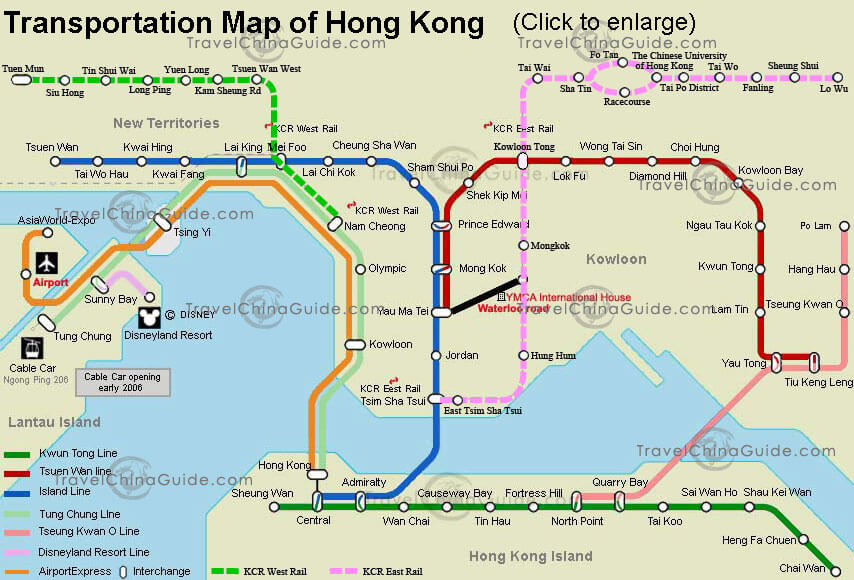 metro map hongkong
