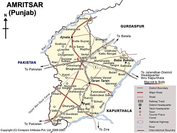 amritsar map punjab