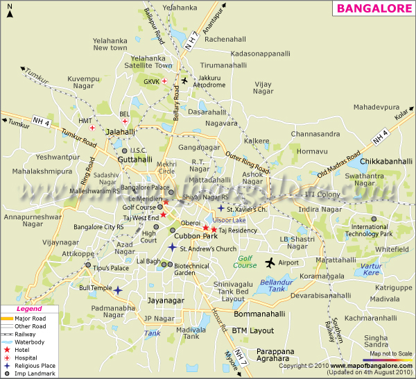 bangalore city map