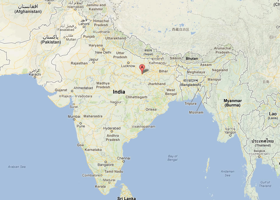 map of Benares india