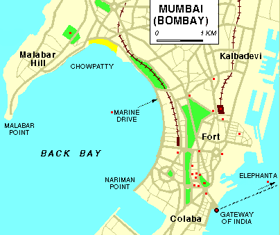 bombay map mumbai